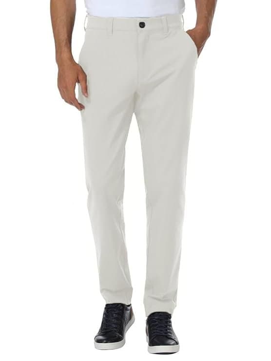Velmora Men’s Grey Regular Fit Formal Trousers
