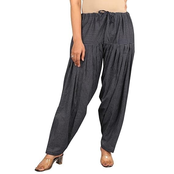 Zymp Women’s Grey Printed Cotton Patiala Salwar