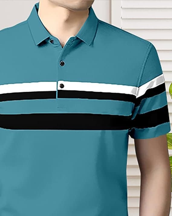 Velmora Men’s Teal Polo T
