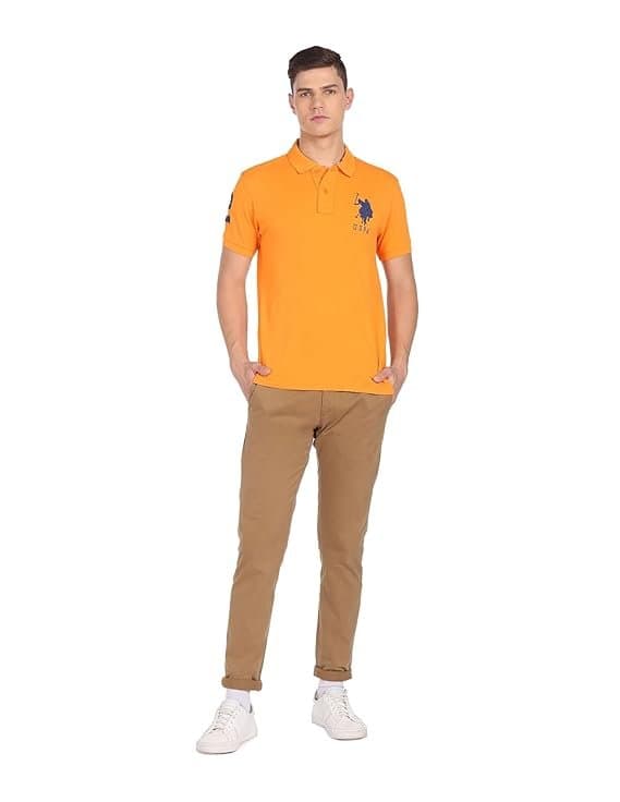 UrbanDrip Men’s Orange Regular Fit T