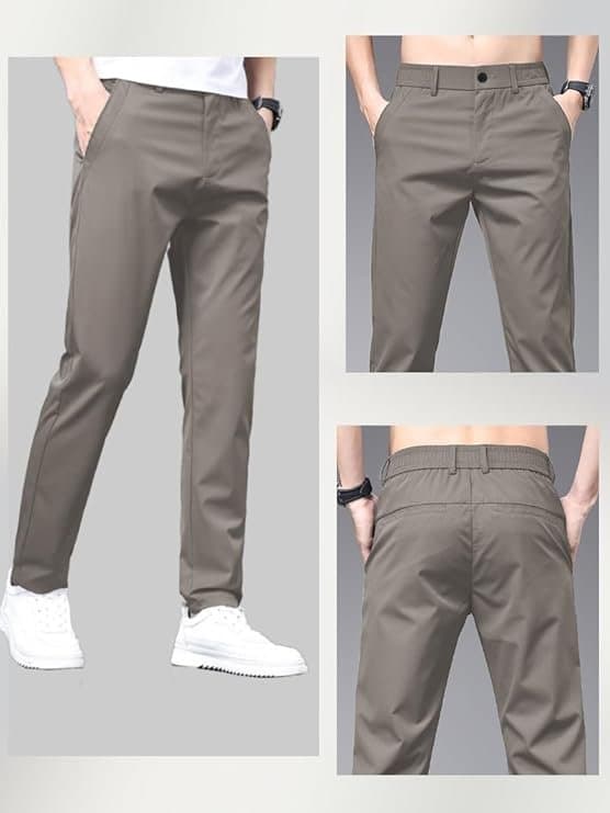 UrbanDrip Men’s Slim Fit Casual Trousers
