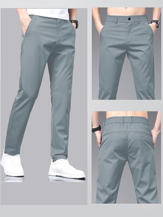 StyleCraft Men’s Slim Fit Casual Trousers