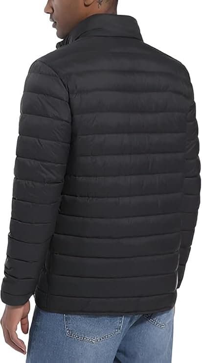 Ben Martin Men’s Nylon Biker Casual Hoody Jacket Black