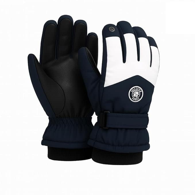 Advance 3 Fingers Touch Screen Unisex Woolen Gloves – Blue
