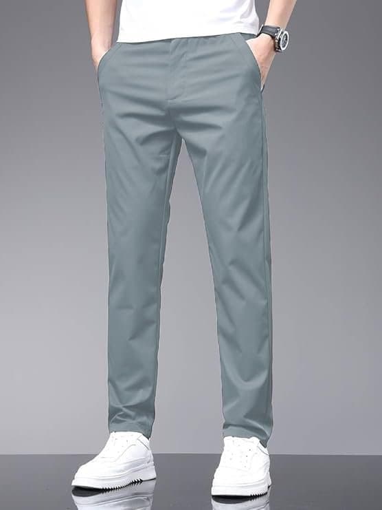 StyleCraft Men’s Slim Fit Casual Trousers