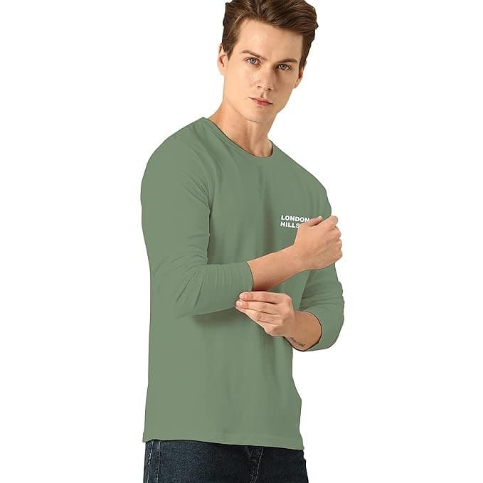 Zoo Men’s Green Printed Full Sleeve T