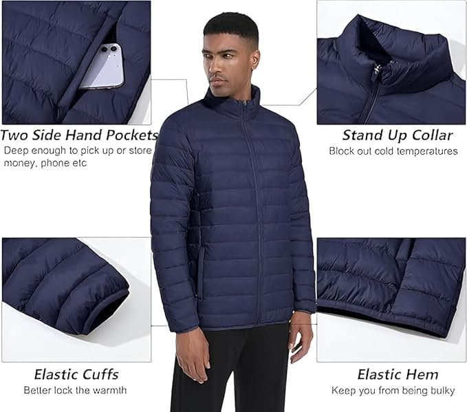 Ben Martin Men’s Nylon Jacket Navy Blue