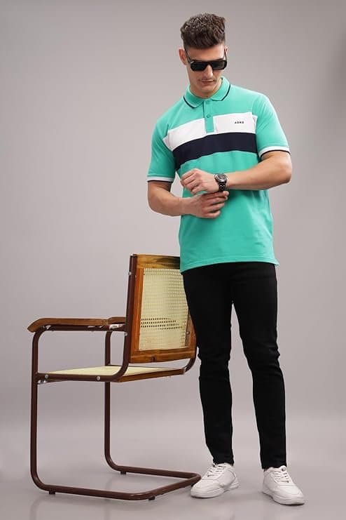 Velmora Men’s Multicolor Polo T