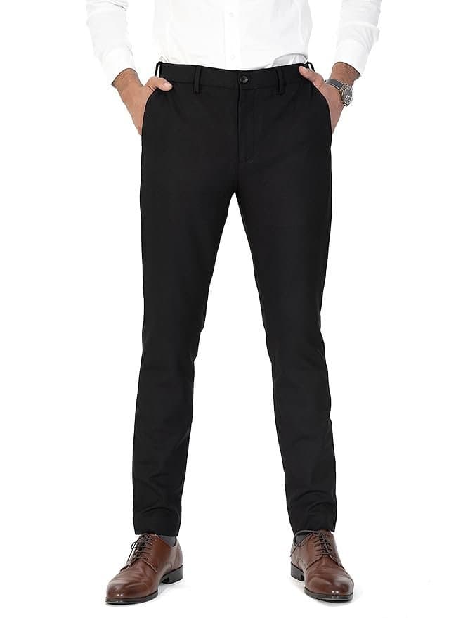 UrbanDrip Men’s Black Casual Pants