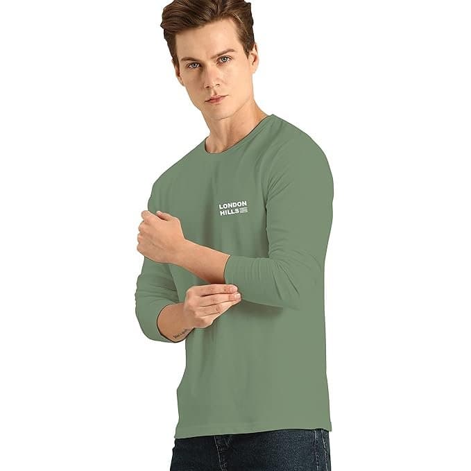 Zoo Men’s Green Printed Full Sleeve T