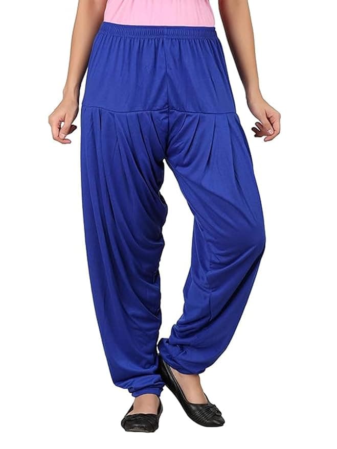 LuxeAura Women’s Blue Viscose Dhoti Salwar