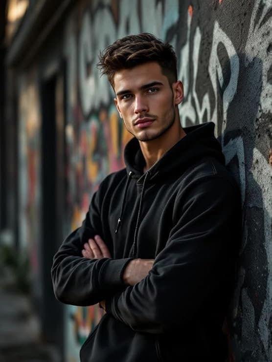 UrbanEdge Men’s Oversized Winter Sweatshirt
