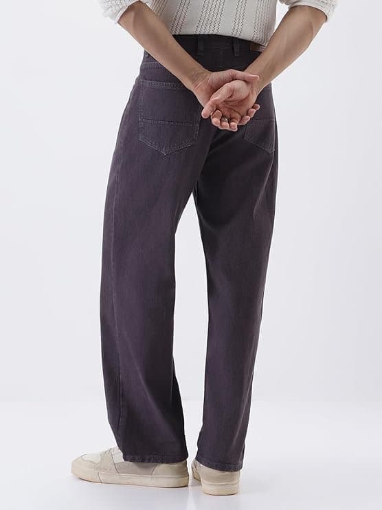 EcomX Men’s Purple Loose Fit Jeans