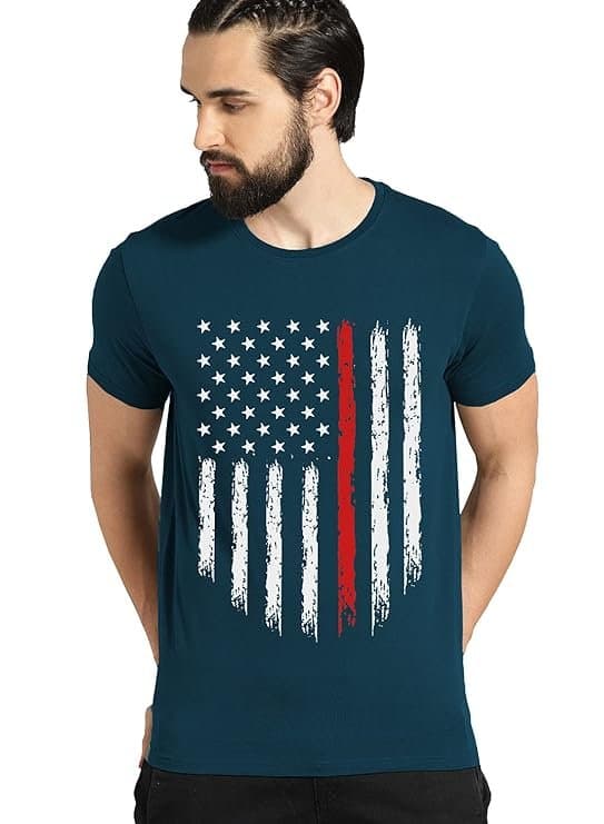 UrbanDrip Men’s Blue Cotton T