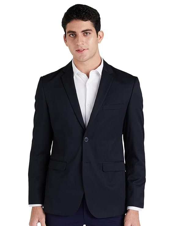 Peter England Men Blazer Navy