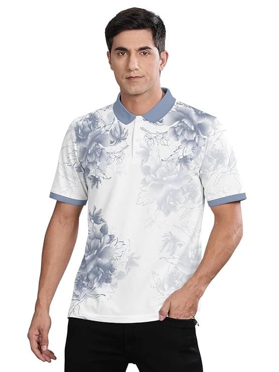 UrbanDrip Men’s Multicolor Striped Polo T