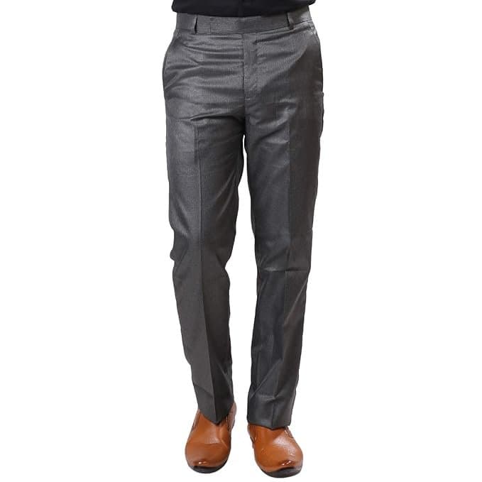 Velmora Men’s Grey Formal Trousers