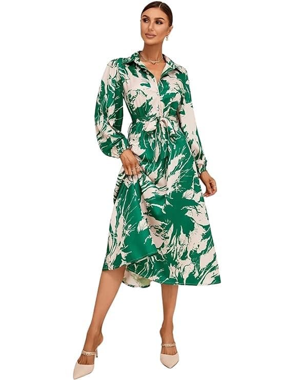 Velmora Women’s Fit & Flare Midi Dress