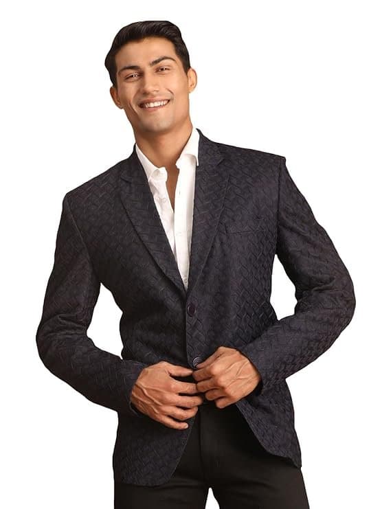 VASTRAMAY Imported Jacquard Fabric Blazer for Men ? Elegant Ethnic Wear...