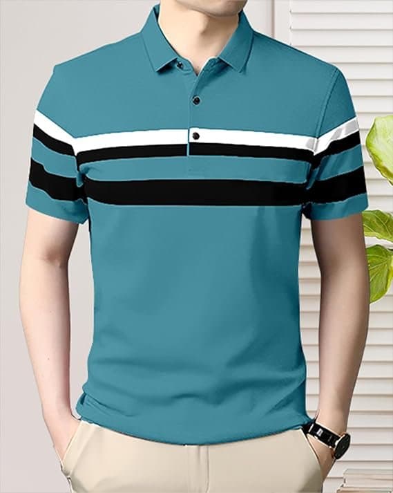 Velmora Men’s Teal Polo T