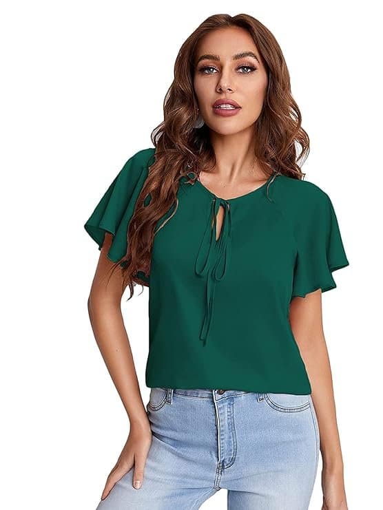 ZyraFit Women’s V-Neck Short Sleeve Top