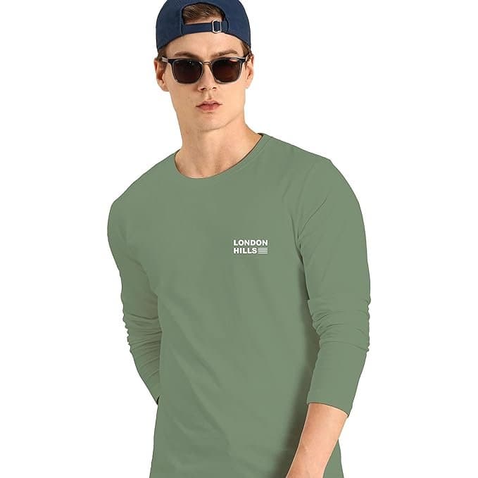 Zoo Men’s Green Printed Full Sleeve T