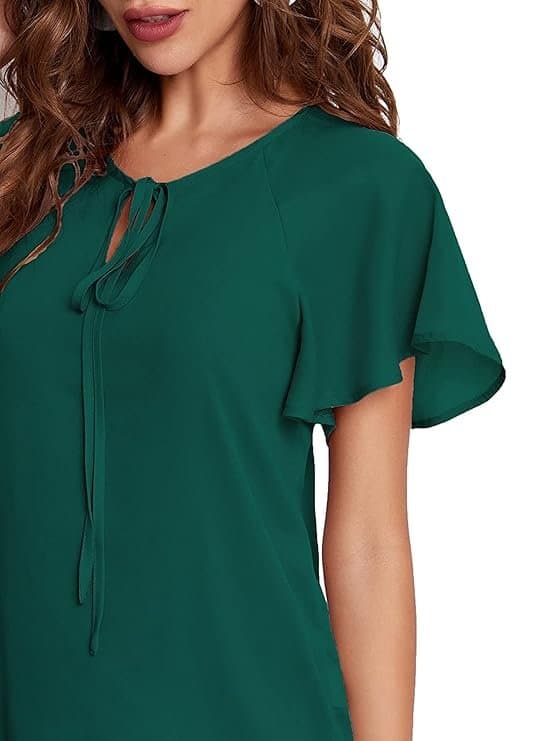 ZyraFit Women’s V-Neck Short Sleeve Top