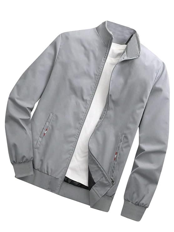EcomX Men’s Grey Casual Jacket