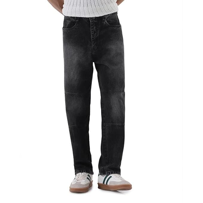 UrbanDrip Men’s Black Baggy Fit Jeans