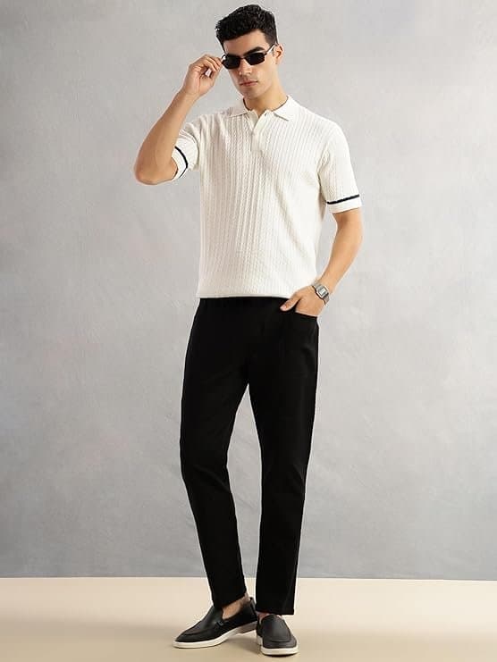 Velmora Men’s White Polo T