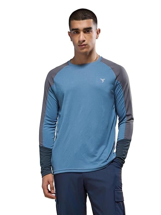 FlexWear Men’s Blue Slim Fit Active T