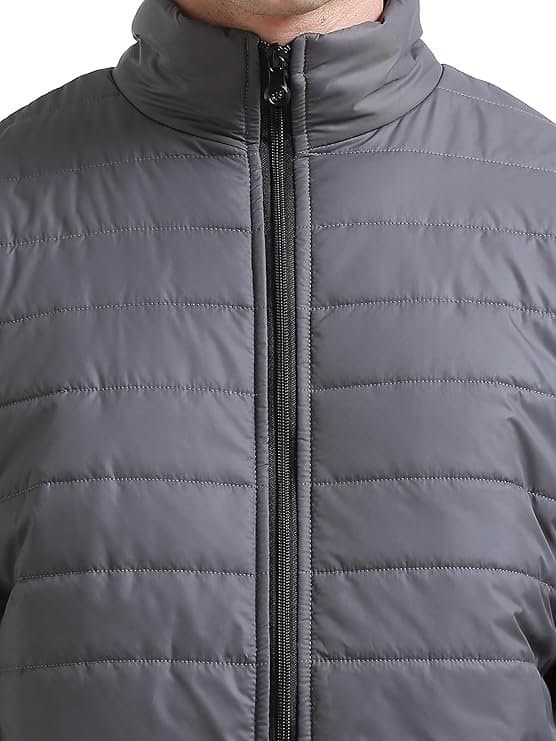 LuxeLayer Men’s Dark Grey Winter Jacket
