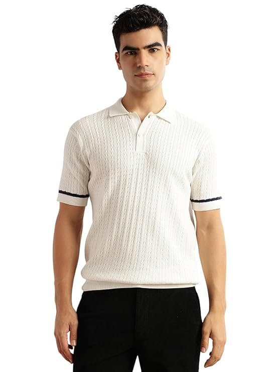 Velmora Men’s White Polo T