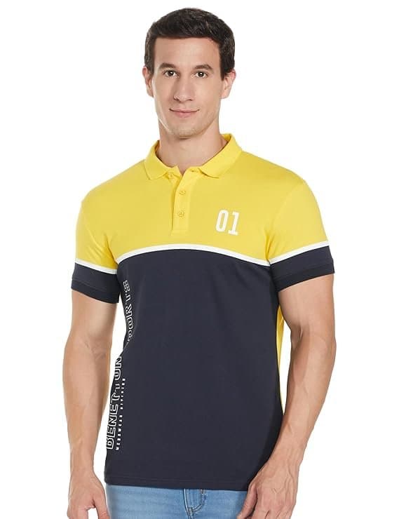 ZModeMen’s Navy Blue Polo T