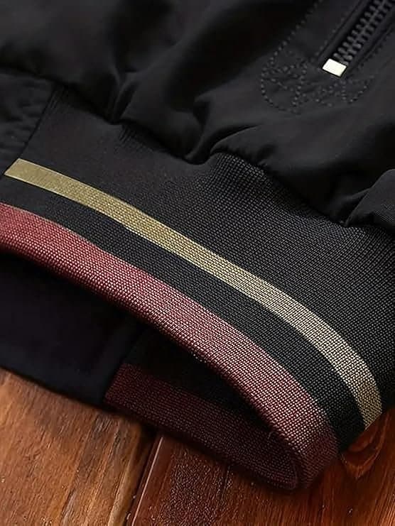 LuxeLayer Men’s Black Outdoor Jacket