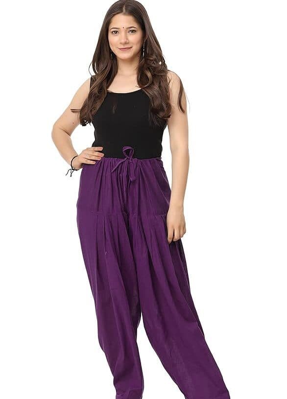 Mynara Styles Women’s Purple Silk Salwar