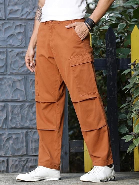 TrendBolt Men’s Utility 6-Pocket Chino Pants