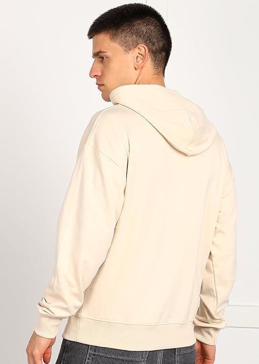 UrbanEdge Men’s Solid Oversized Hoodie