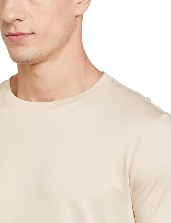UrbanDrip Men’s Beige Round Neck T