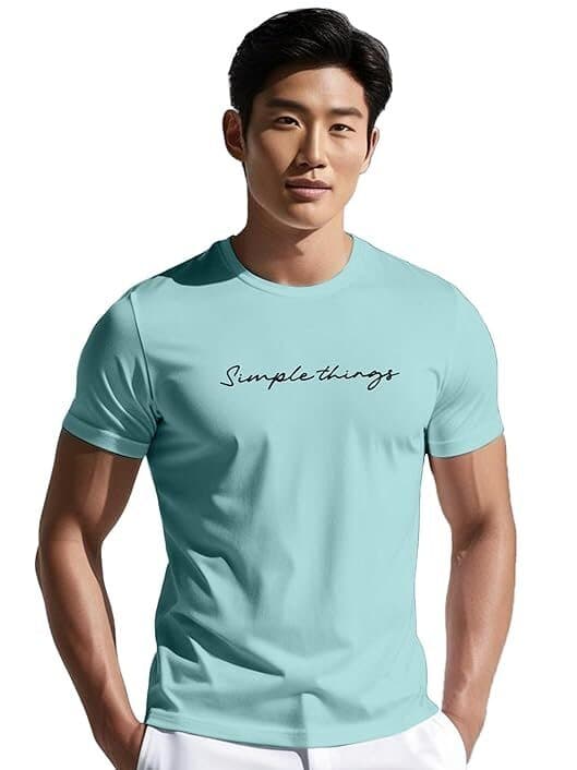 UrbanDrip Men’s Blue Printed T