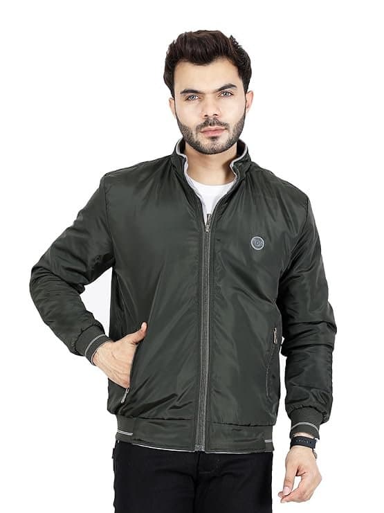 UrbanDrip Men’s Olive Green Bomber Jacket