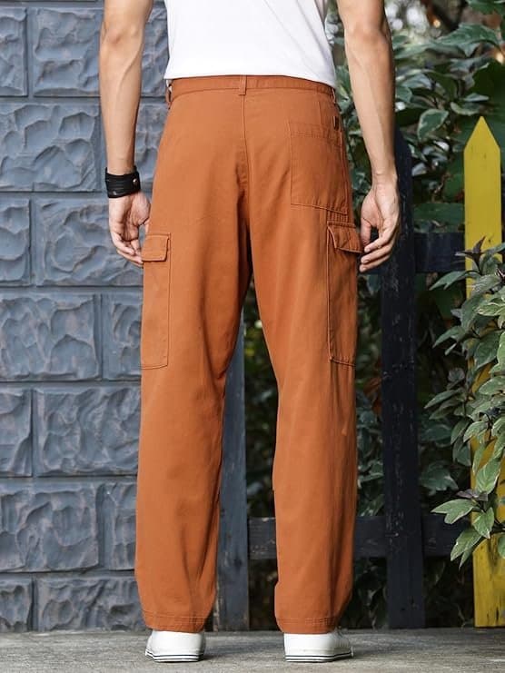 TrendBolt Men’s Utility 6-Pocket Chino Pants