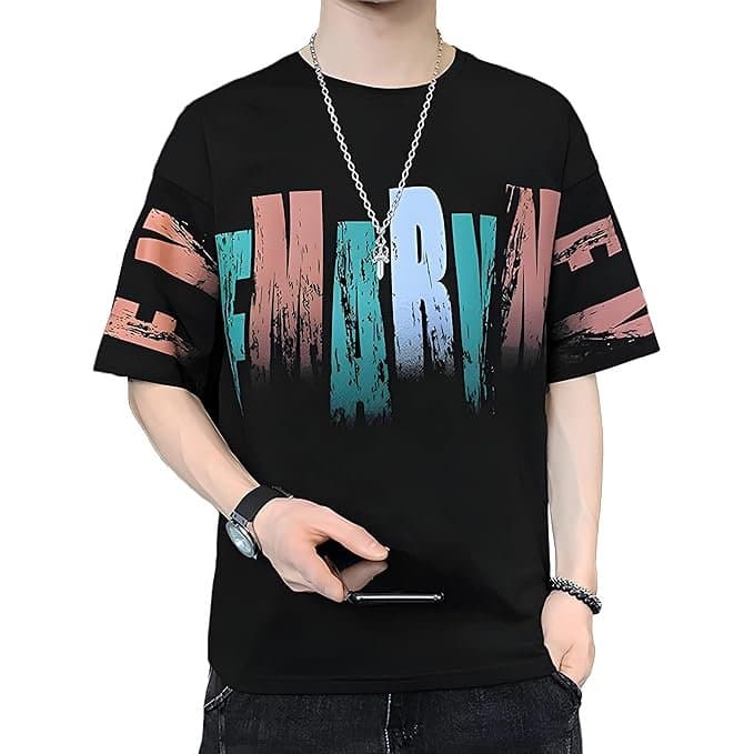 Zoo Men’s Grey Oversized Printed T