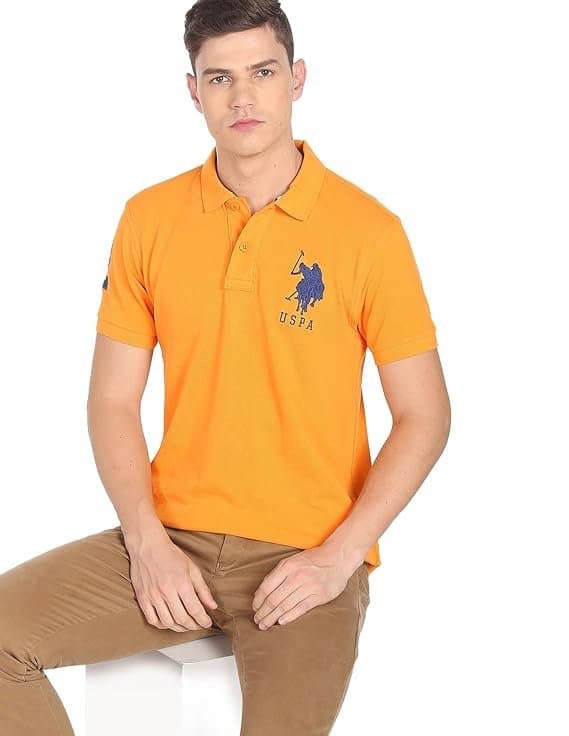 UrbanDrip Men’s Orange Regular Fit T