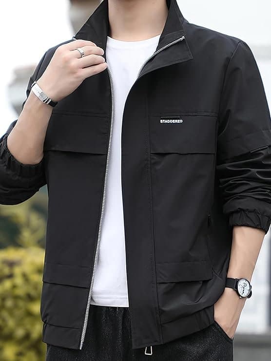 EcomX Men’s Black Outdoor Jacket
