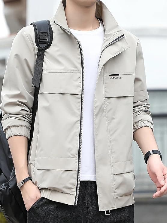 EcomX Men’s Grey Outdoor Jacket