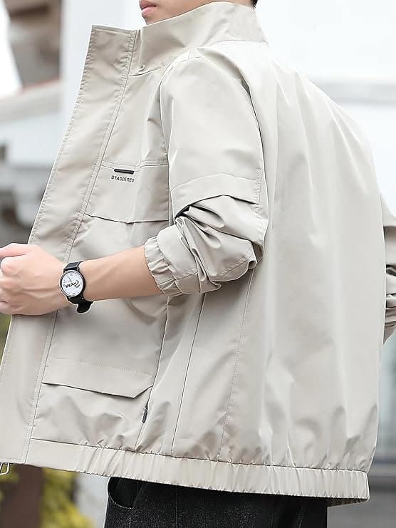 EcomX Men’s Grey Outdoor Jacket