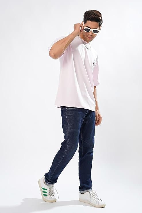 UrbanDrip Men’s Green Oversized Graphic T