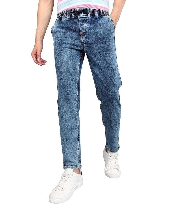 UrbanDrip Men’s Blue Jogger Fit Jeans