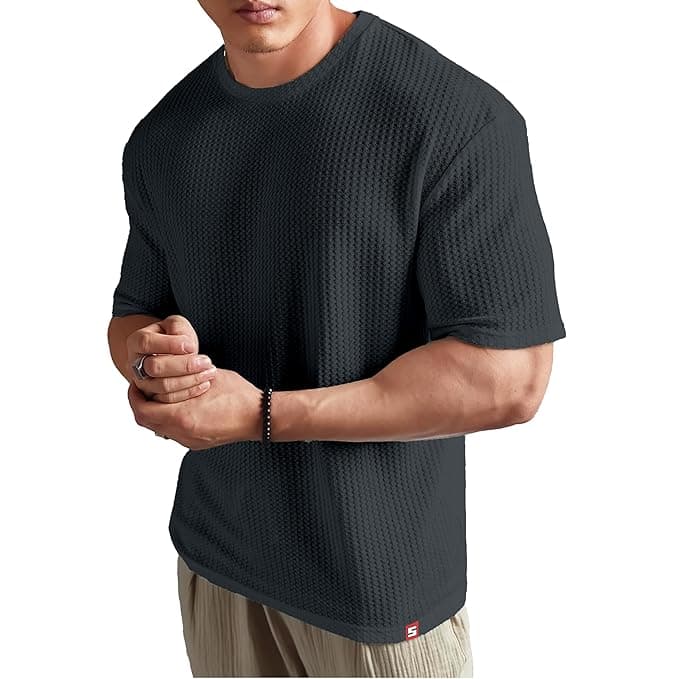 ZStreet Men’s Grey Oversized Dotted T